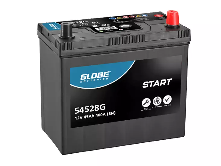 GLOBE START SMF 45AH 238X129X227 -/+ 400A EN - GLOBE käynnistysakut - 1806-54528G - 1