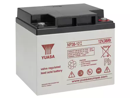 Yuasa NP38-12I VRLA AGM-akku 12V 38Ah - Suljetut ajovoima- ja teollisuusakut - 1805-NP38-12I - 1