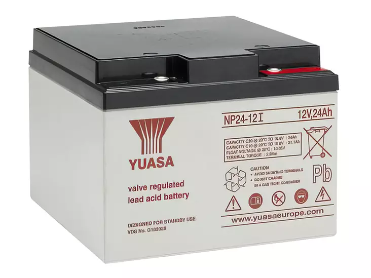 Yuasa NP24-12I VRLA AGM-akku 12V 24Ah - Suljetut ajovoima- ja teollisuusakut - 1805-NP24-12I - 1