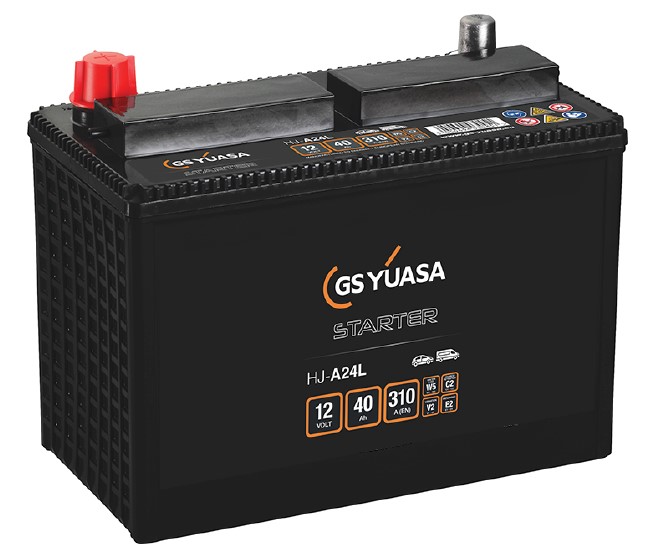 Yuasa GS Auxiliary AGM käynnistysakku 40Ah 310A - HJ-A24L - YUASA GS käynnistysakut - 327-HJ-A24L - 1