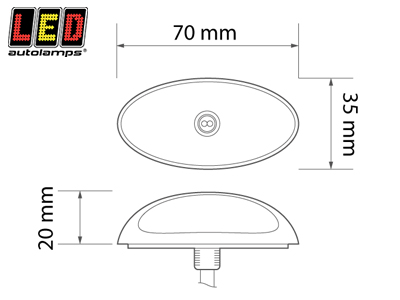 ÄÄRIVALO ETU/TAKA - MUSTA - Kirkas + punaiset äärivalot - 1614-37RWM - 2