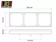 YHDISTELMÄTAKAVALO:: TAKA/JARRU/VILKKU/PERUUTUS # - LED-suorakaide takavalot - 1614-280ARWM - 3