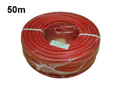 Akkukaapeli 16mm2 punainen 50m kela - Akkukaapeli täysinä keloina - VUK16PUN-50M - 1