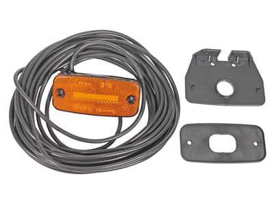 WAS LED-ÄÄRIVALO KELTAINEN ASENNUSJALALLA (10M JOHTO) - Keltaiset äärivalot - 1608-4895-10M - 1