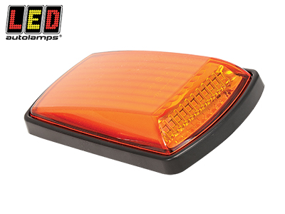 SIVUVILKKU ECE CAT.6 - MUSTA ASENNUSRUNKO - Etu- ja sivuvilkut LED - 1614-3102BM - 1