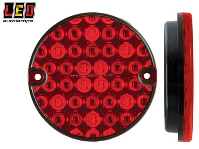 TAKA-/JARRUVALO, PYÖREÄ, 95 MM - LED-pyöreät takavalot - 1614-95RM - 1