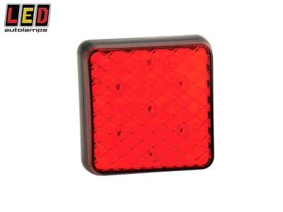 TAKAVALO, NELIÖ, TAKA/JARRU, BULK - LED-neliö takavalot - 1614-81RM - 1