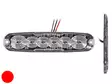 LED-TASOVILKKU R65 12/24V 6-LED PUN. 131X30X7MM ### - LED-tasovilkku - 1603-300544PUN - 1