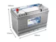 VARTA PROFESSIONAL STARTER 105AH 800A 330X172X238MM +/- - VARTA vene- ja vapaa-ajan akut - 1820-LFS105N - 2