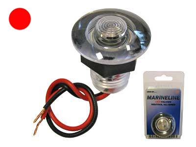 LED VALAISIN # VESITIIVIS PUNAINEN 12V - Venevalaisimet - 1800-095PUN - 1