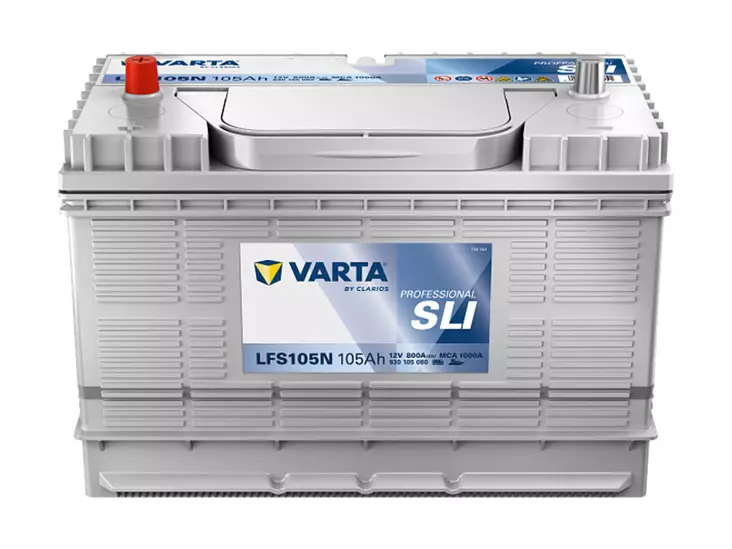 VARTA PROFESSIONAL STARTER 105AH 800A 330X172X238MM +/- - VARTA vene- ja vapaa-ajan akut - 1820-LFS105N - 1