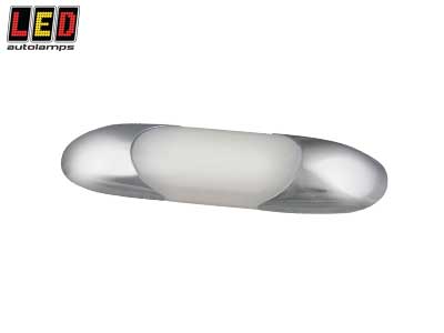 SISÄVALO, KAPEA - 16 LEDIÄ - LÄPIKUULTAMATON "MAITOLASI" # - LED-sisävalot, muut muodot - 1614-1016-12O - 1