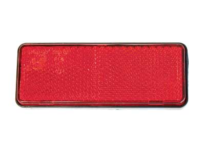 HEIJASTIN 95X37MM PUNAINEN - Ajoneuvoheijastimet ja kilvet - 40-1012P - 1