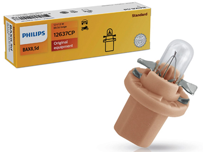 Philips Standard BAX8.5D 1,5W 12V muovikantapolttimo 1 kpl beige - Muovikanta halogenpolttimot 12V - 10-12637CP - 1