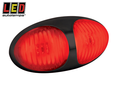 TAKAÄÄRIVALO, PUNAINEN - MUSTA - Punaiset äärivalot - 1614-37RM2P - 1