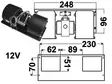 AURORA PUHALLIN DRG370/12V - Puhallinmoottorit ja vastukset ym - 9000-1001P - 1