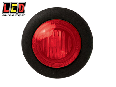 Led Autolamps led-äärivalo punainen pyöreä - 12-24V / Ø28mm / LHS - Punaiset äärivalot - 1614-181RME2P - 1