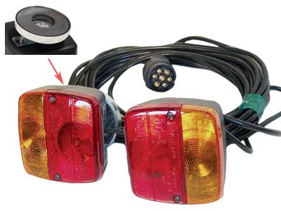 TAKAVALOSRJ 12M MAGNEETTI POLTTIMOL - Halogen perävaunuvalaisimet - 40-1016-12P - 1