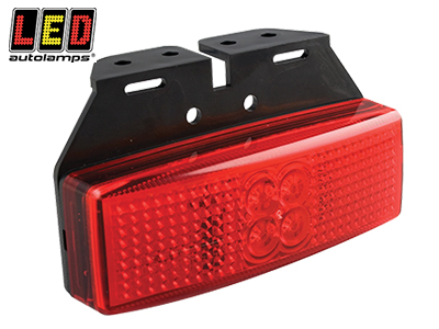 TAKAÄÄRIVALO, PUNAINEN - ASENNUSJALALLA - Punaiset äärivalot - 1614-1491RM2P - 1