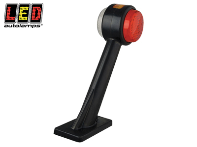 ÄÄRIVALO JOUSTAVALLA KUMIJALALLA, ETU/TAKA/SIVU (VASEN) # - Kumivarsi äärivalot - 1614-1005LE2P - 1