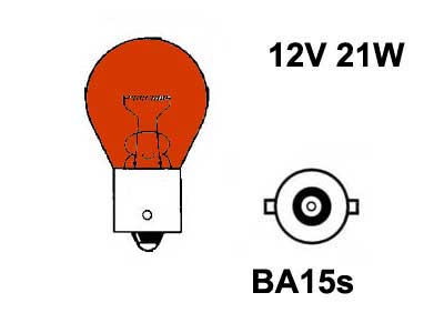 POLTTIMO AU-LITE 12V 21W ORANSSI - Halogen metallikantapolttimot 12V - 12498-R - 1