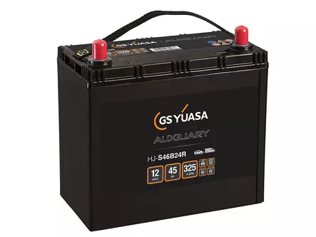 Yuasa GS Auxiliary AGM käynnistysakku 12V 45Ah 325A - S46B24R - YUASA GS käynnistysakut - 1806-S46B24R - 1