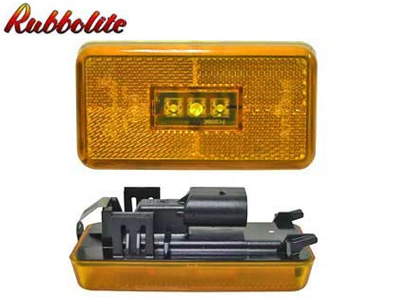 RUBBOLITE LED-ÄÄRIVALO KELTAINEN 24V 103X55MM VASEN/OIKEA - SCANIA OE - Keltaiset äärivalot - 1608-4815-R - 1