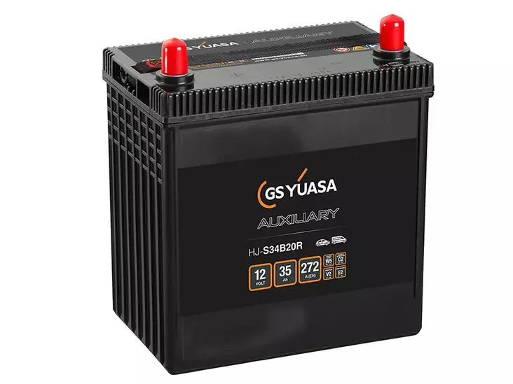 Yuasa GS Auxiliary AGM käynnistysakku 12V 35Ah 272A - S34B20R - YUASA GS käynnistysakut - 1806-S34B20R - 1