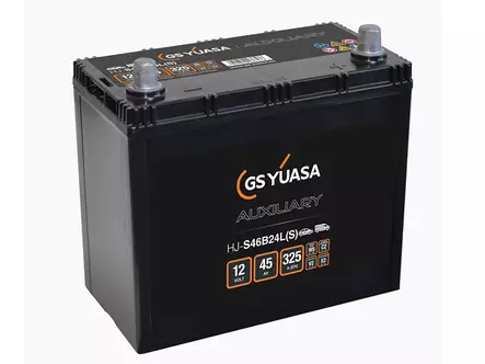 Yuasa GS Auxiliary AGM käynnistysakku 12V 45Ah 325A - S46B24L(S) - YUASA GS käynnistysakut - 1806-S46B24LS - 1