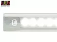 SISÄVALO, KAPEA, HIPAISUKYTKIMELLÄ, 12V - 410MM - HOPEA ALUMIINI - LED-sisävalot, suorakaide - 1614-40410S - 2