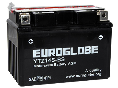 GLOBE AGM 12V 11,2AH 150X87X110 +/- 170A (EN) - Euroglobe Mp-akut - 1805-YTZ14S-BS - 1
