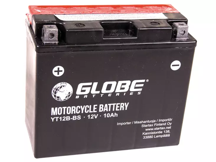GLOBE AGM 12V 10AH 150X69X130 +/- 110A (EN) - Euroglobe Mp-akut - 1805-YT12B-BS - 2