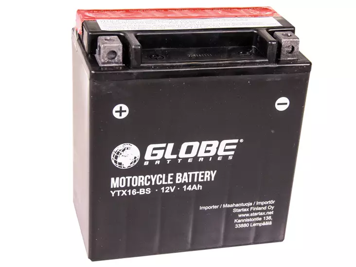 GLOBE AGM 12V 14AH 150X87X159 +/- 230A (EN) - Euroglobe Mp-akut - 1805-YTX16-BS - 2