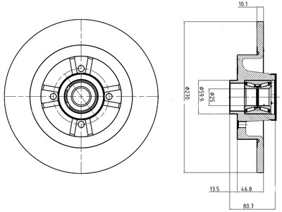 JARRULEVY DELPHI, 1 KPL / PKT, TAKA LAAKERILLA, RENAULT CLIO,MEG - Jarrulevyt - BG9032RS - 1
