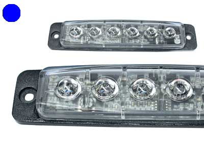 LED-MAJAKKA/VAROITUSVALO SININEN VAAKA - LED-tasovilkku - 40-F6HS - 1