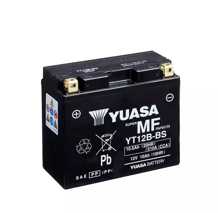 YUASA MP-AKKU 12V 10,5AH YT12B-BS +/- - Yuasa Mp-akut - YT12B-BS - 1
