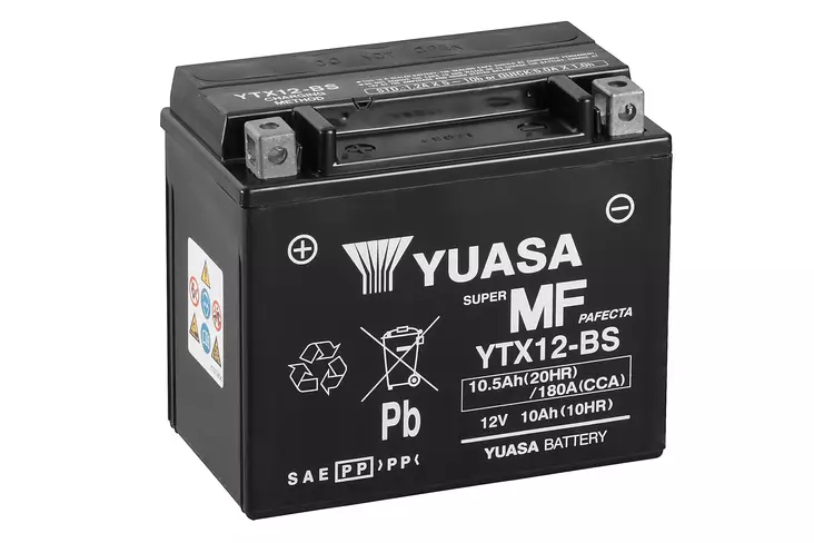 YUASA MP-AKKU 12V 10,5AH YTX12-BS +/- - Yuasa Mp-akut - YTX12-BS - 1