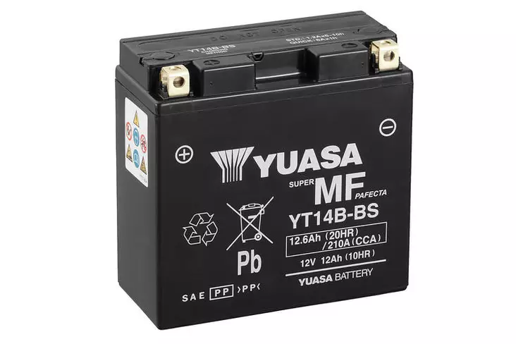 YUASA MP-AKKU 12V 12,6AH YT14B-BS +/- - Yuasa Mp-akut - YT14B-BS - 1