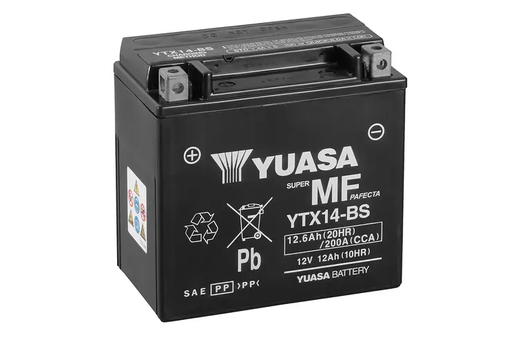 YUASA MP-AKKU 12V 12,6AH YTX14-BS +/- - Yuasa Mp-akut - YTX14-BS - 1