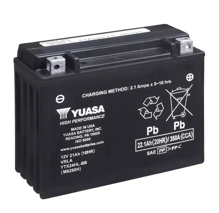 YUASA MP-AKKU 12V 22,1AH YTX24HL-BS -/+ - Yuasa Mp-akut - YTX24HL-BS - 1