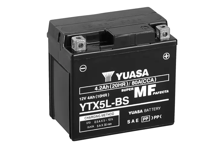 YUASA MP-AKKU 12V 4,2AH YTX5L-BS -/+ - Yuasa Mp-akut - YTX5L-BS - 1