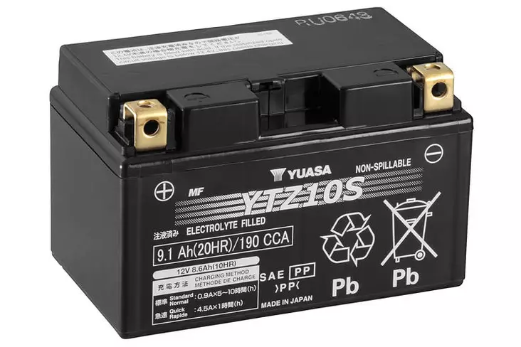 YUASA MP-AKKU 12V 9,1AH YTZ10S +/- - Yuasa Mp-akut - YTZ10-S - 1