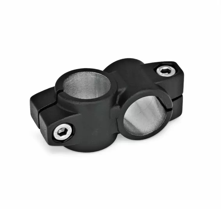 Musta ristikiinnike - Ø20mm putkelle - Anturiteline komponentit - 132-B20-B20-40-2-S - 1