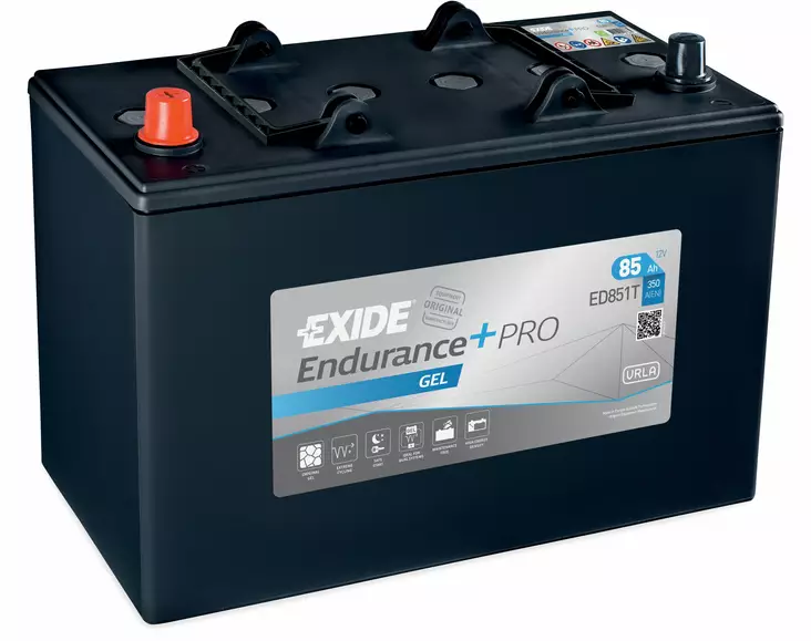 Exide ED851T Endurance+PRO Gel käynnistysakku 12V 85Ah 350A +/- - EXIDE hyötyajoneuvojen akut - 1815-ED851T - 1