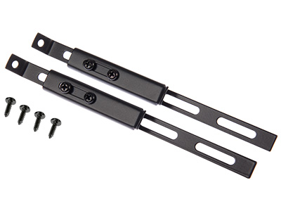 Musta lisävalon tukitankopari litteä RST 2kpl - Lisävalojen kiinnikkeet - 1605-NS32RST - 1