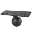 Ram Mounts Marine suorakaidepohja 158x51mm 2,25" D-sarja - Komponentit D-sarja 2,25"pallo - RAM-D-115BU - 1