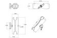 Ram Mounts kiinnitysvarsi 321mm 3,35" E-sarja - Komponentit E-sarja 3,38" pallo - RAM-E-201U - 2