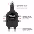 Ram Mounts Quick-Grip Pro puhelinteline 1,0" B-sarja - Ram Mounts puhelintelineet - RAM-HOL-PD5BU - 3