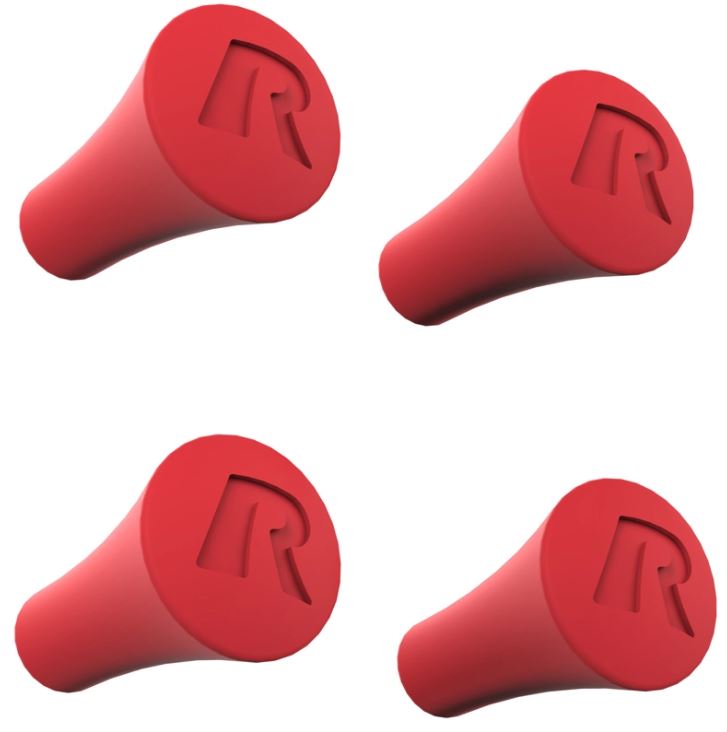 Ram Mounts X-Grip vaihtokumit punainen - Ram Mounts X-Grip telineet - RAP-UN-CAP-4U-REDU - 1