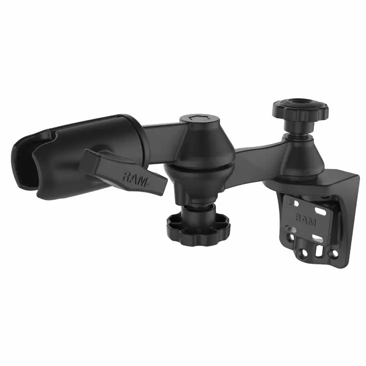 Ram Mounts Vertical kiinnityssarja kahdella vaakatelineellä 1,5" C-sarja - Kiinnityssarja C sarja 1,5" pallo - RAM-109VS-5NBU - 1